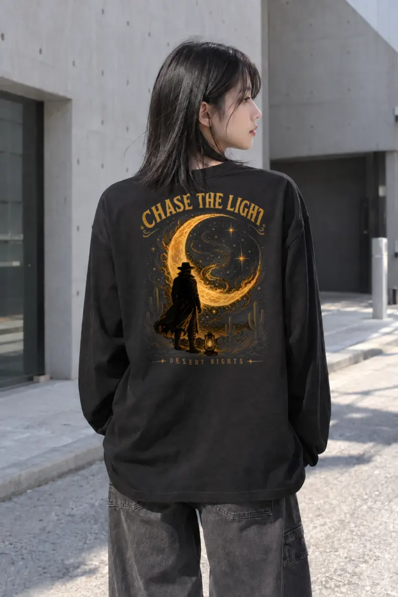 "Chase The Light" Unisex Longsleeve T-shirt | Gildan 2400