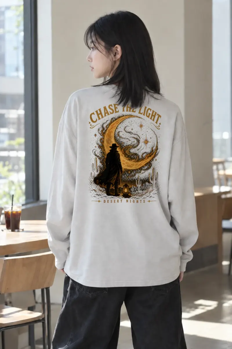 "Chase The Light" Unisex Longsleeve T-shirt | Gildan 2400