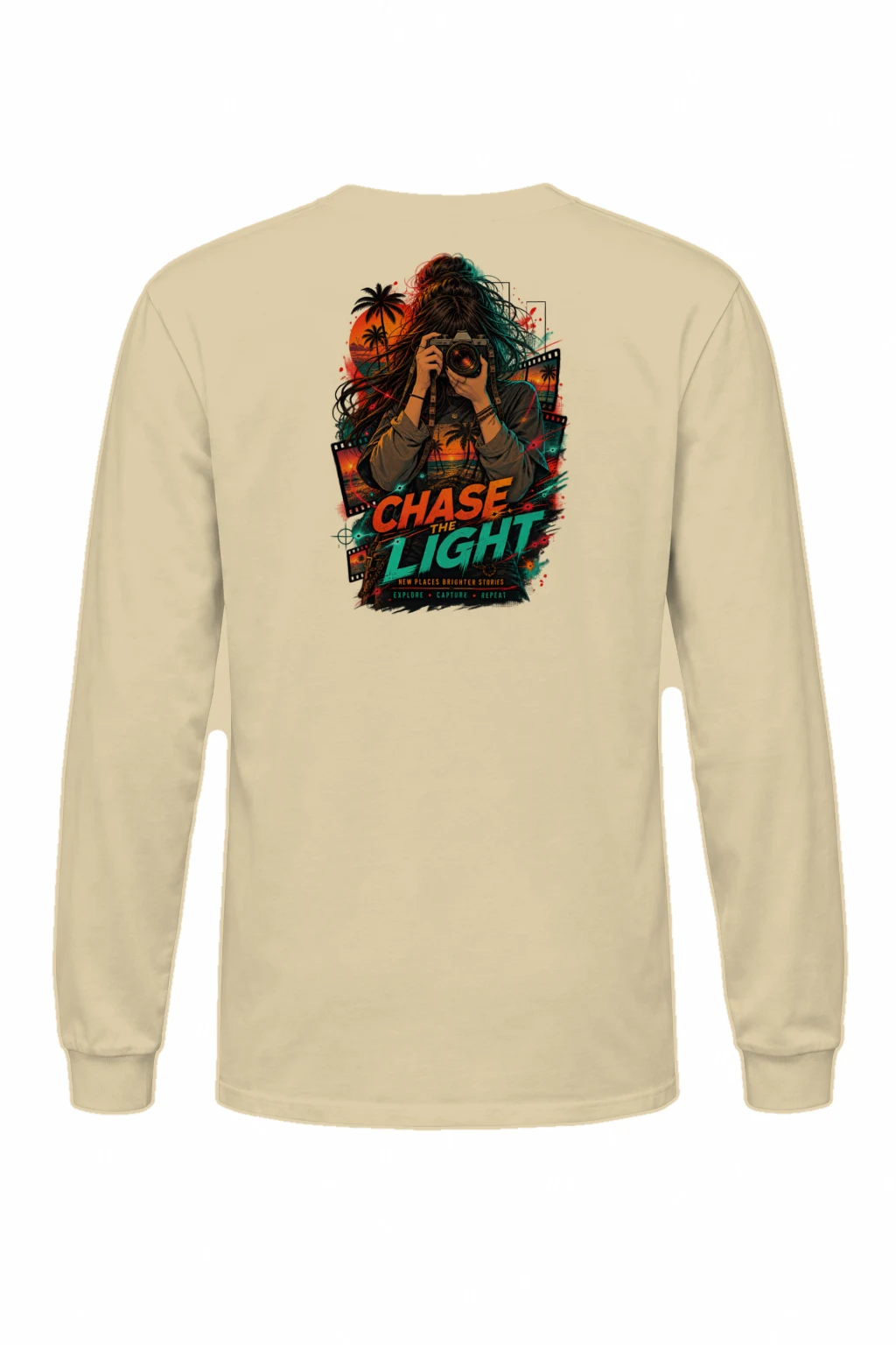 "Chase The Light" Unisex Longsleeve T-shirt | Gildan 2400