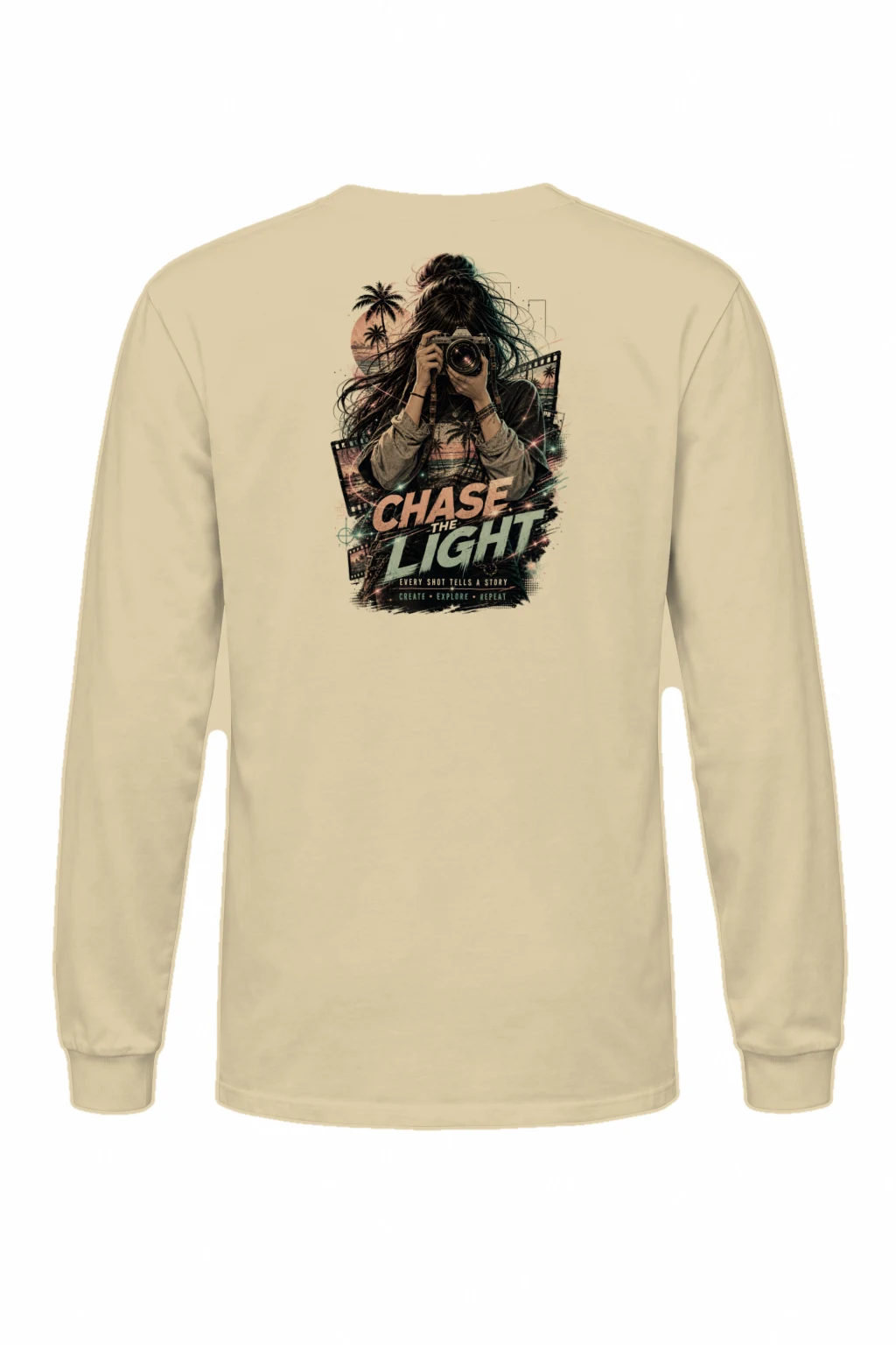 "Chase The Light" Unisex Longsleeve T-shirt | Gildan 2400