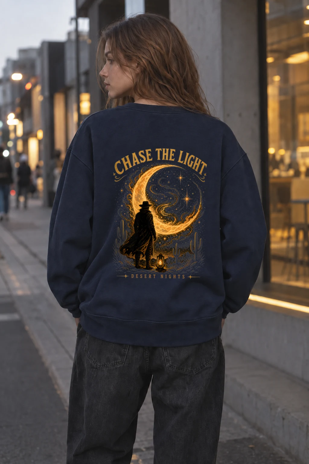 "Chase The Light" Unisex Sponge Fleece Crewneck Sweatshirt | Bella + Canvas 3901