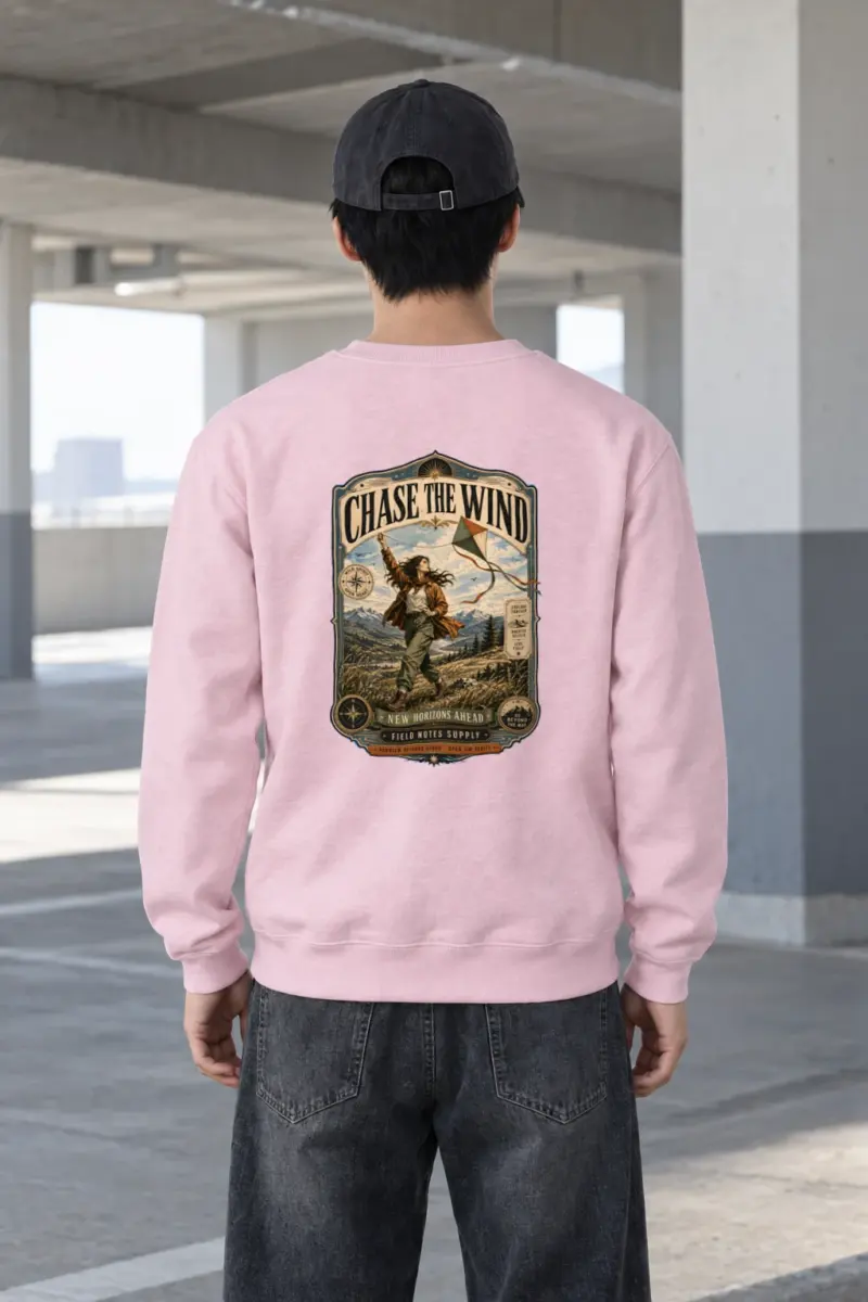 "Chase The Wind" Heavy Blend Unisex Crewneck Sweatshirt
