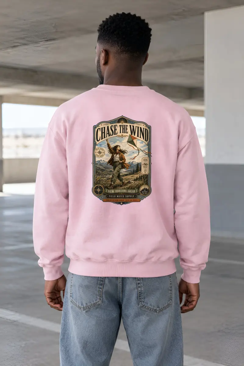 "Chase The Wind" Heavy Blend Unisex Crewneck Sweatshirt