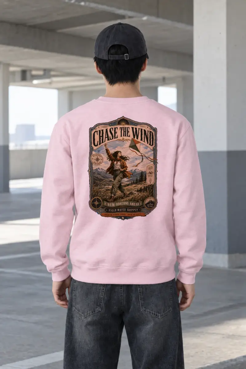 "Chase The Wind" Heavy Blend Unisex Crewneck Sweatshirt