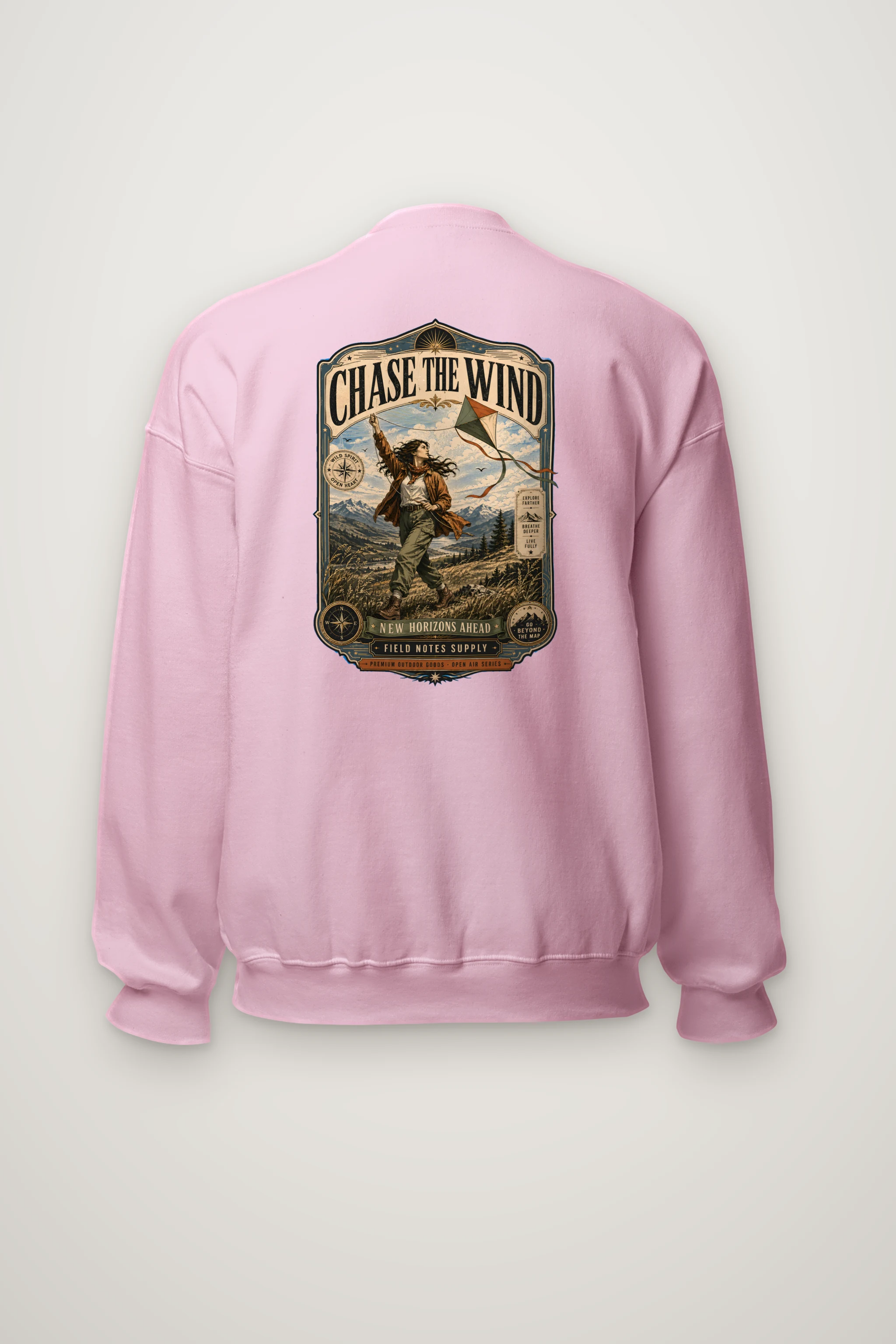 "Chase The Wind" Heavy Blend Unisex Crewneck Sweatshirt