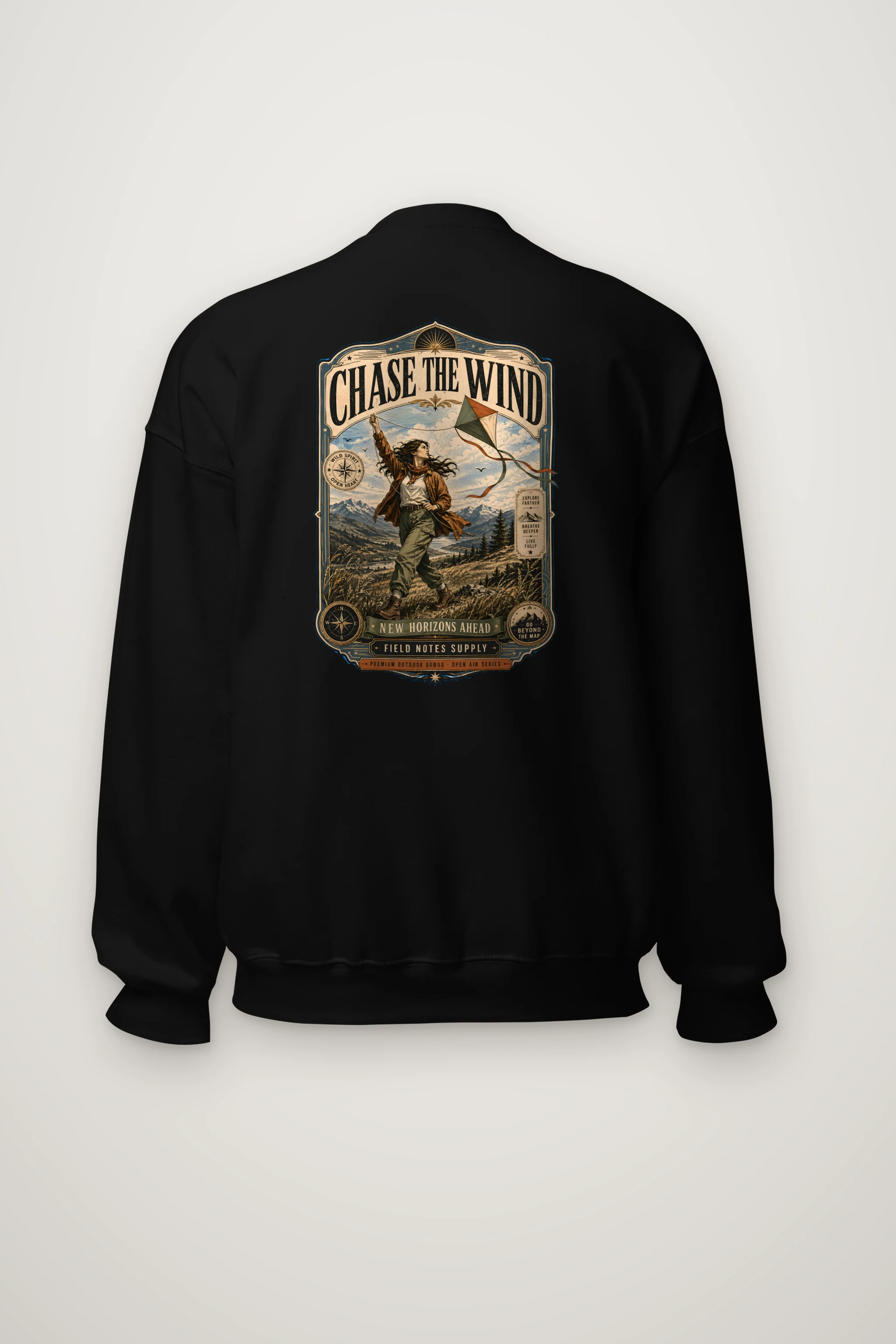 "Chase The Wind" Heavy Blend Unisex Crewneck Sweatshirt