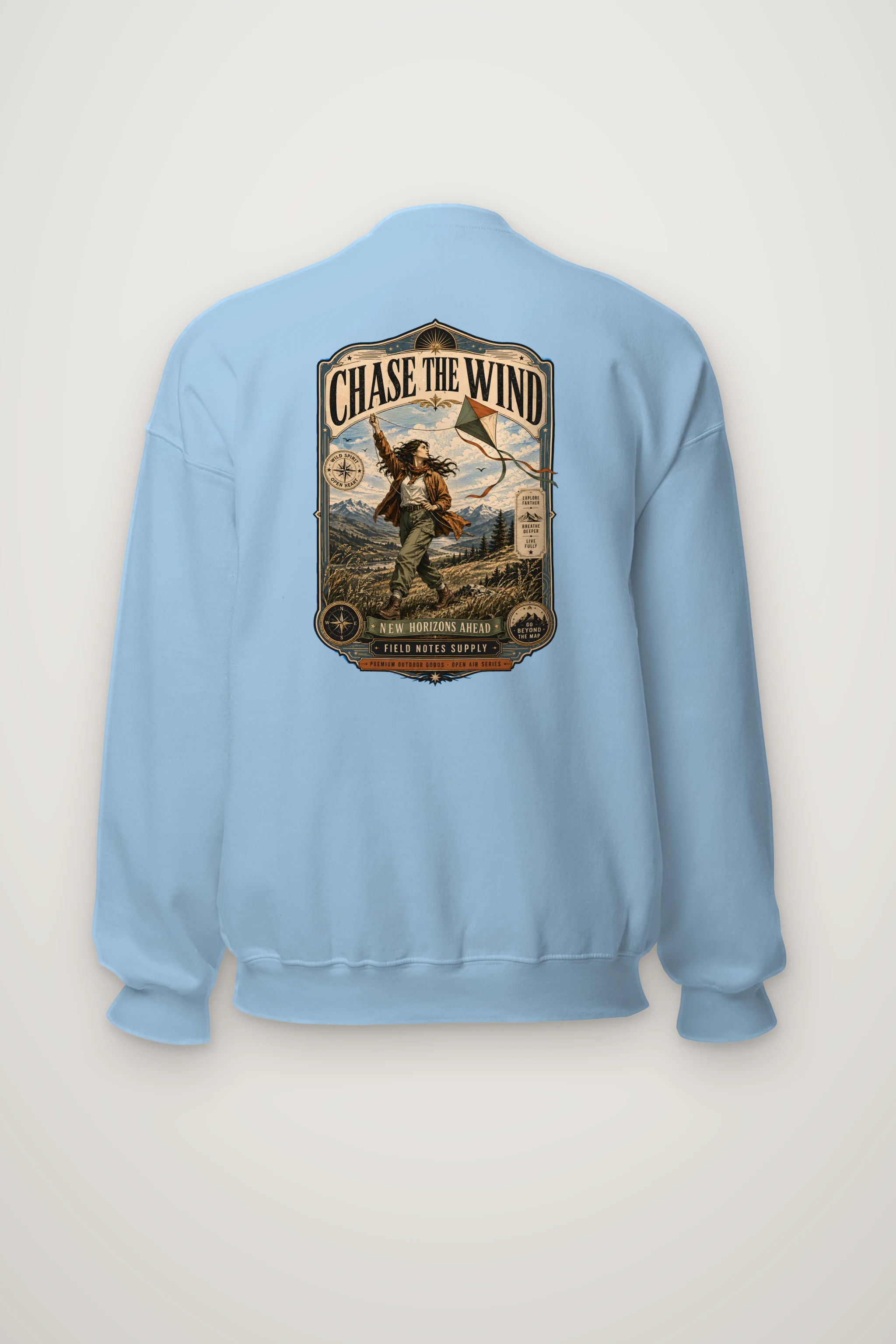 "Chase The Wind" Heavy Blend Unisex Crewneck Sweatshirt