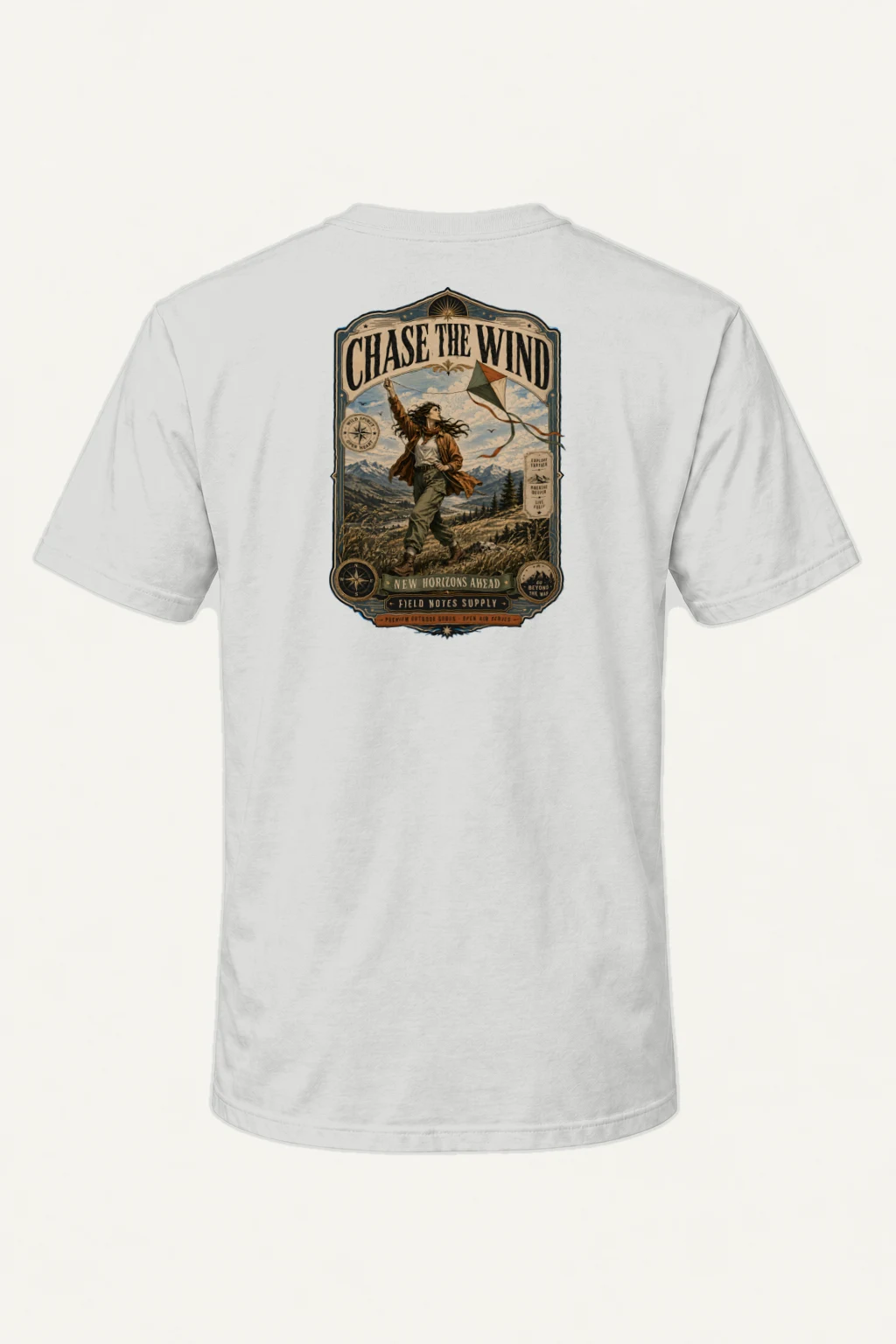 "Chase The Wind" Heavyweight Unisex Crewneck T-shirt | Gildan 5000