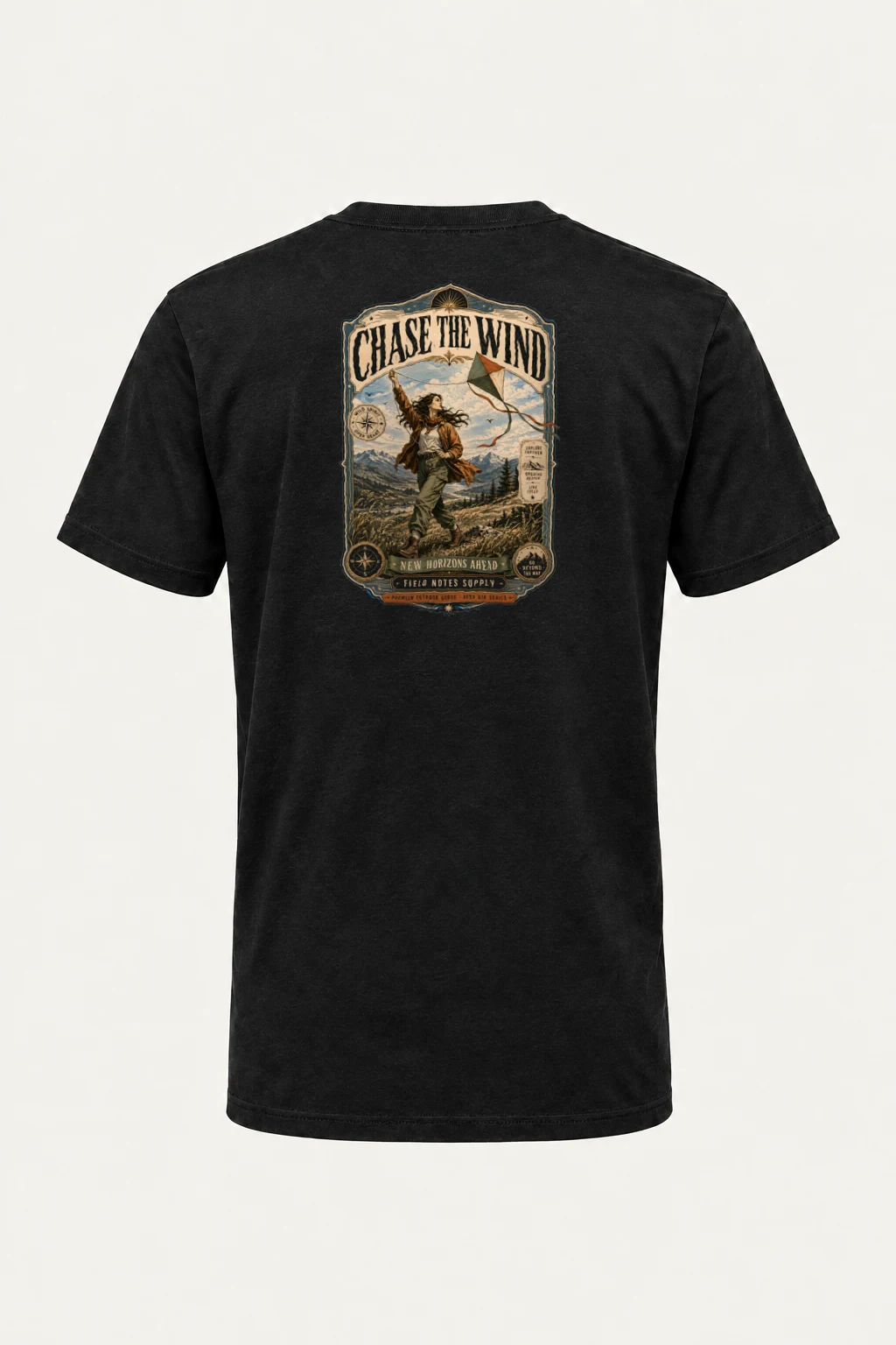 "Chase The Wind" Heavyweight Unisex Crewneck T-shirt | Gildan 5000