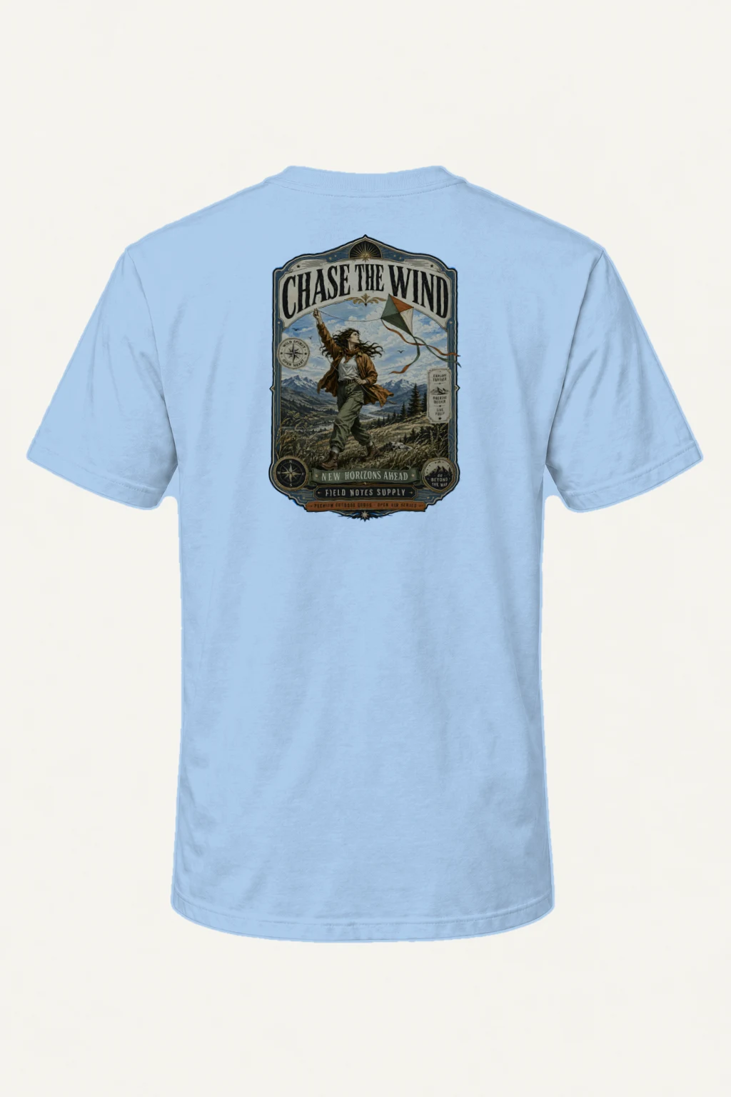 "Chase The Wind" Heavyweight Unisex Crewneck T-shirt | Gildan 5000
