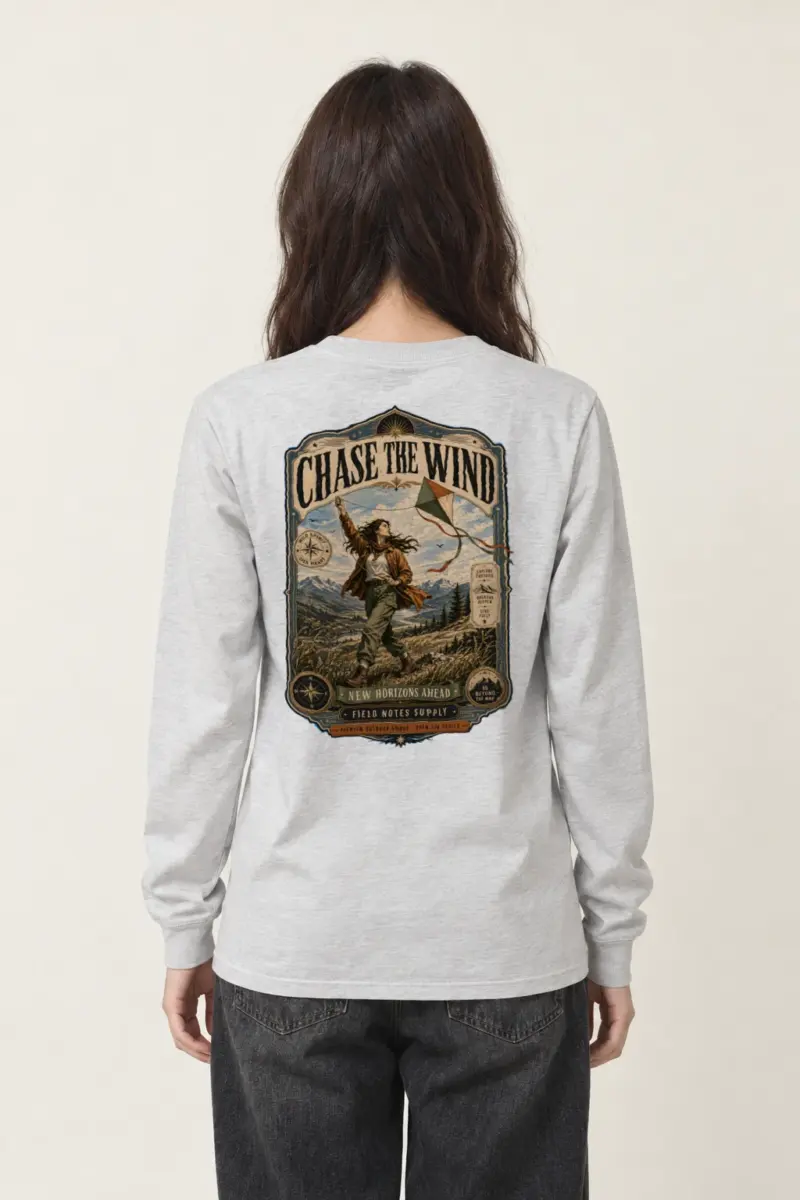 "Chase The Wind" Unisex Longsleeve T-shirt | Gildan 2400
