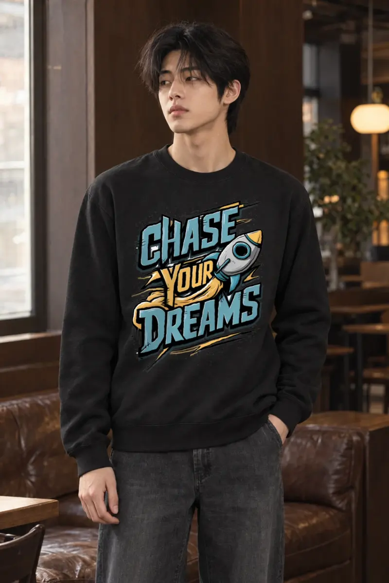 "Chase Your Dreams" Heavy Blend Unisex Crewneck Sweatshirt | Gildan 18000