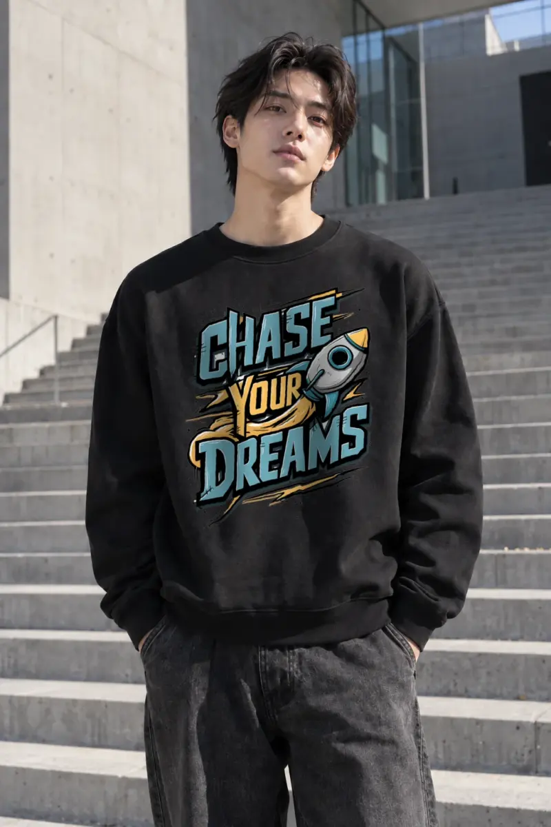 "Chase Your Dreams" Heavy Blend Unisex Crewneck Sweatshirt | Gildan 18000