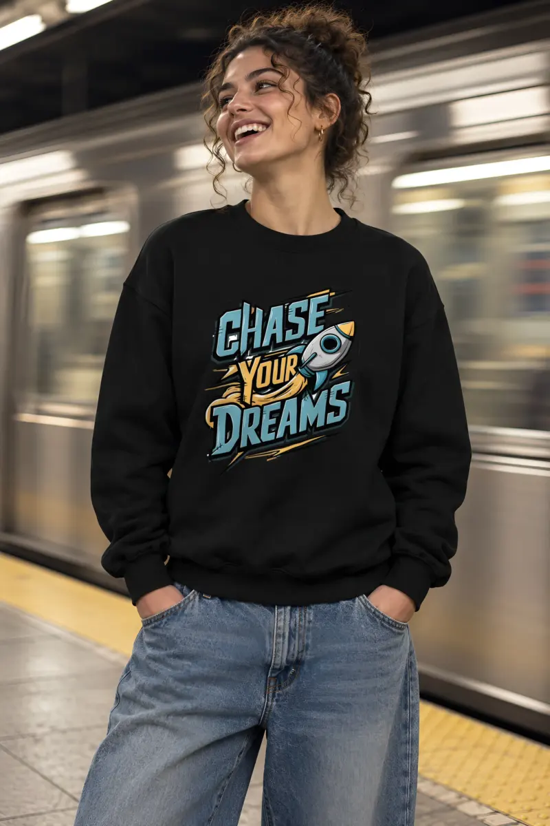 "Chase Your Dreams" Heavy Blend Unisex Crewneck Sweatshirt