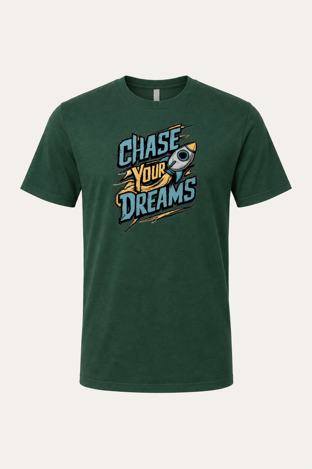 "Chase Your Dreams" Heavyweight Unisex Crewneck T-shirt | Gildan 5000
