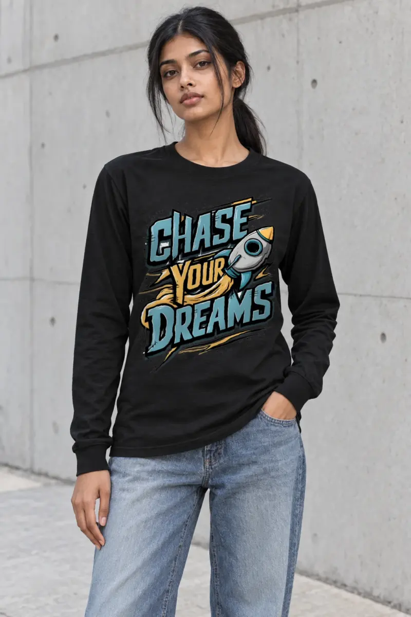 "Chase Your Dreams" Unisex Longsleeve T-shirt | Gildan 2400