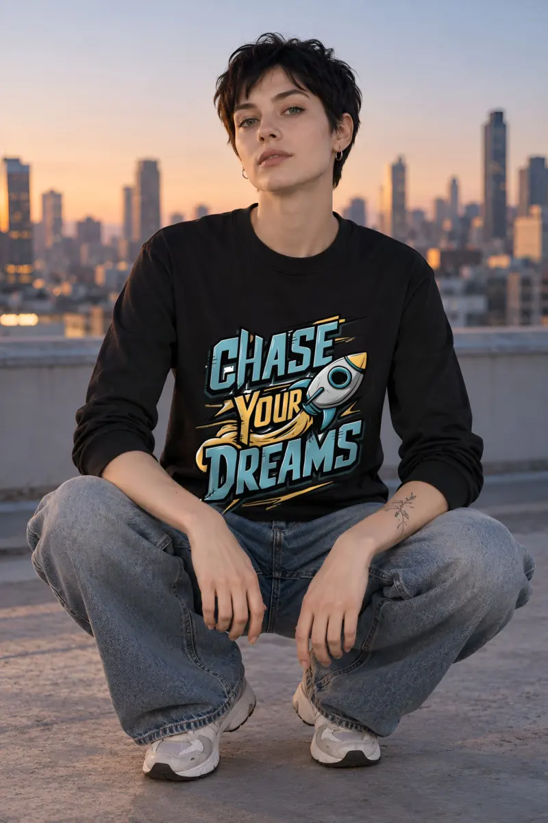 "Chase Your Dreams" Unisex Longsleeve T-shirt