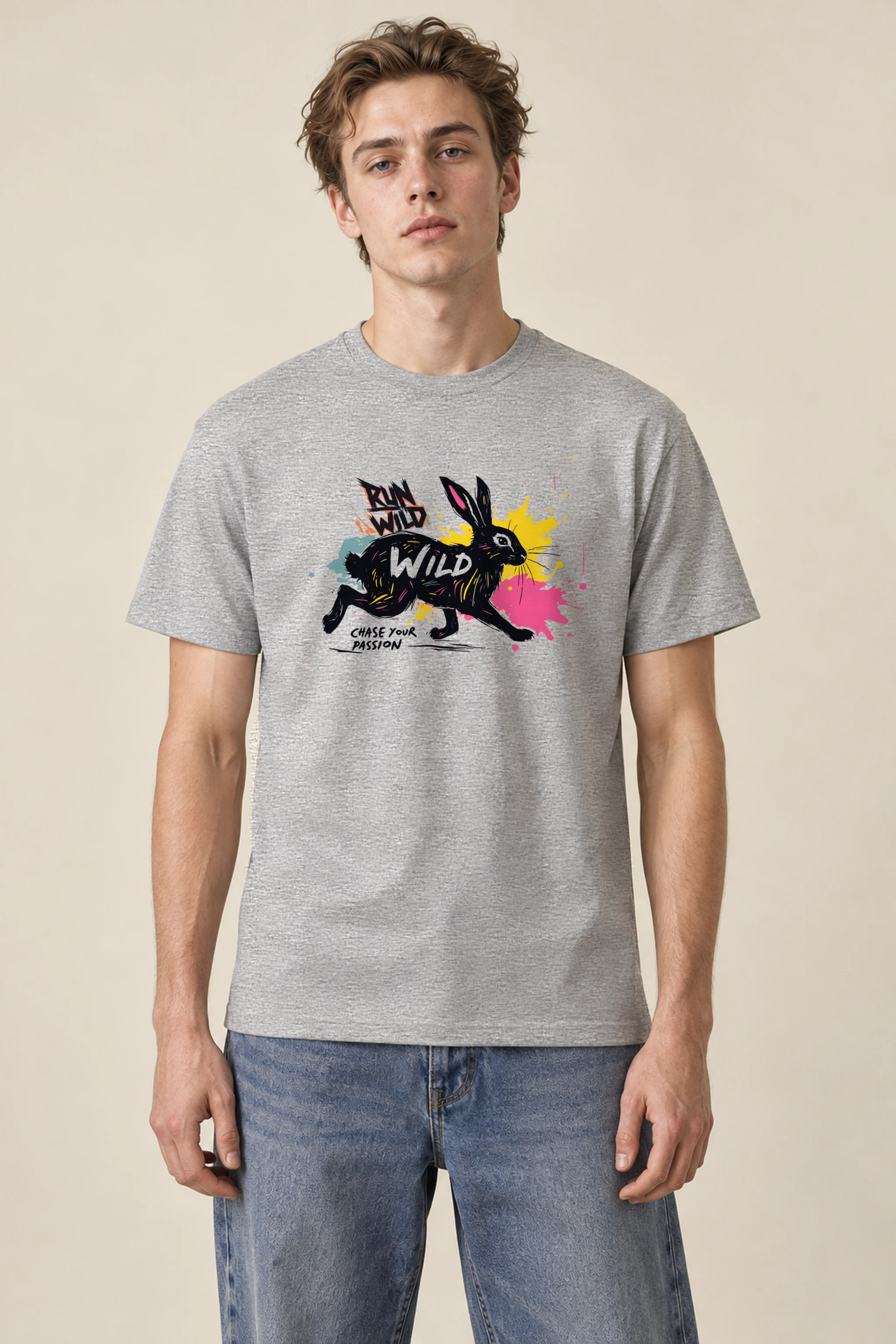 "Chase Your Passion" Heavyweight Unisex Crewneck T-shirt