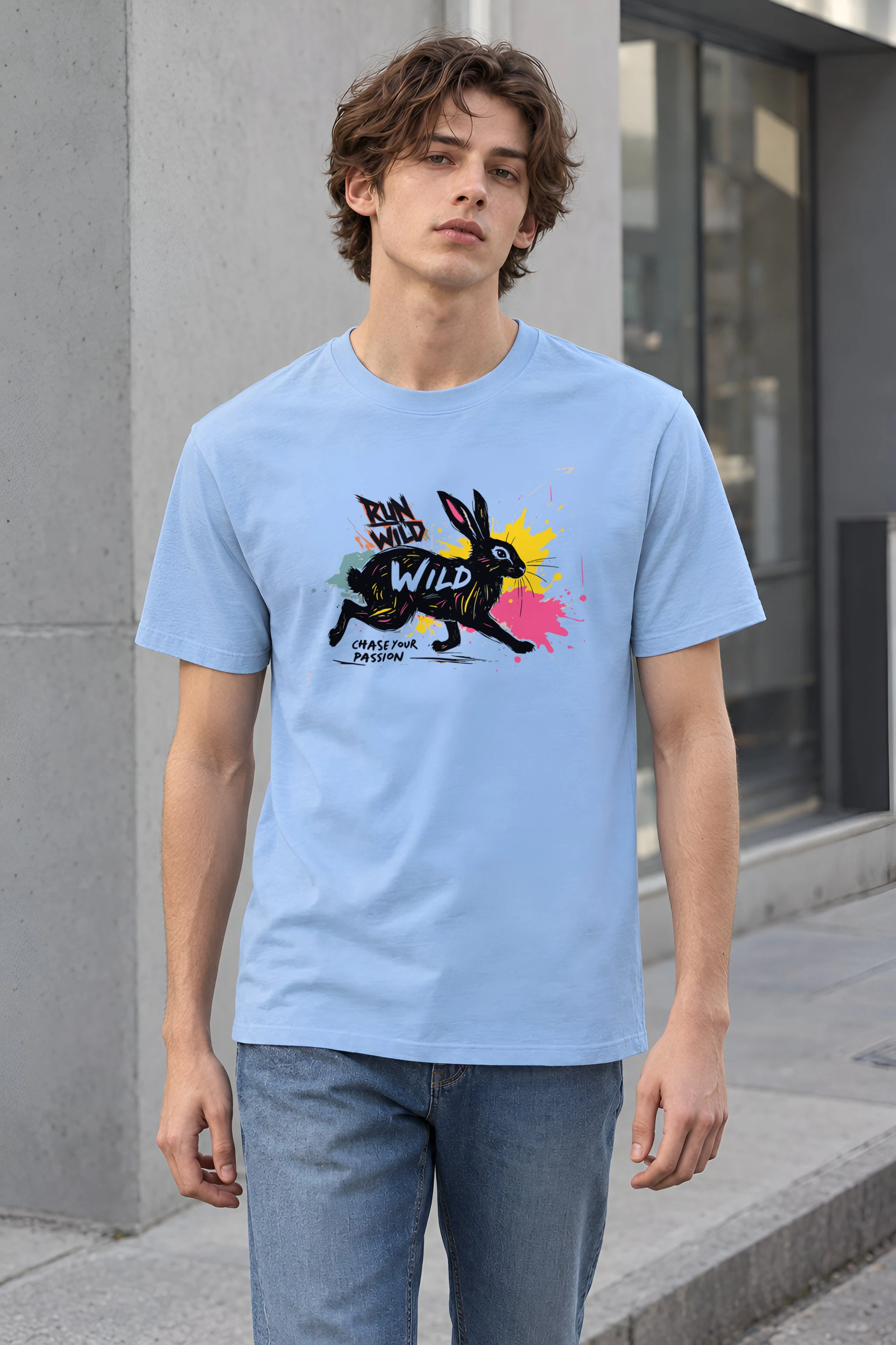 "Chase Your Passion" Heavyweight Unisex Crewneck T-shirt