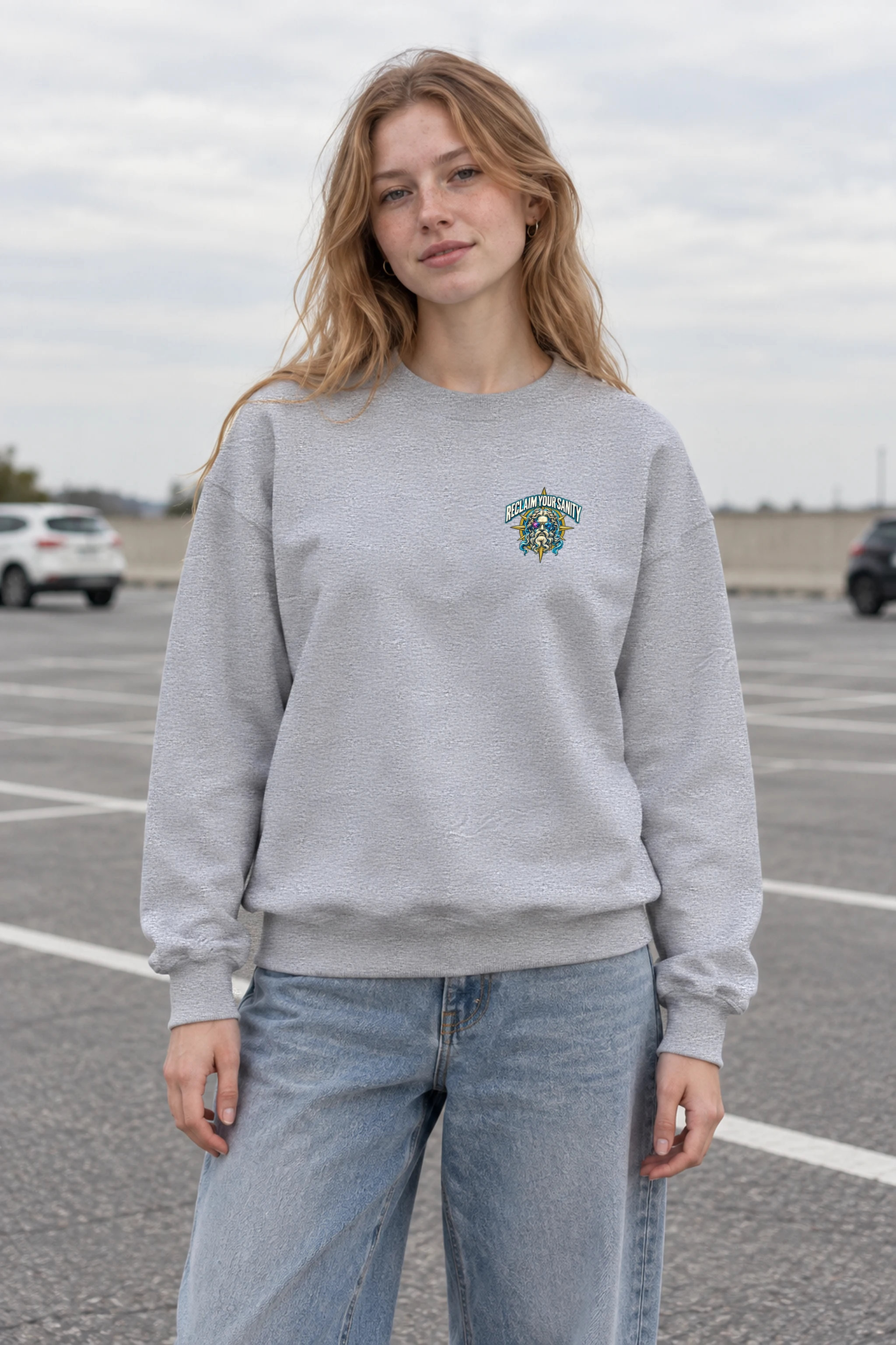 "Chasing Dreams And Tides" 1 Crewneck Sweatshirt