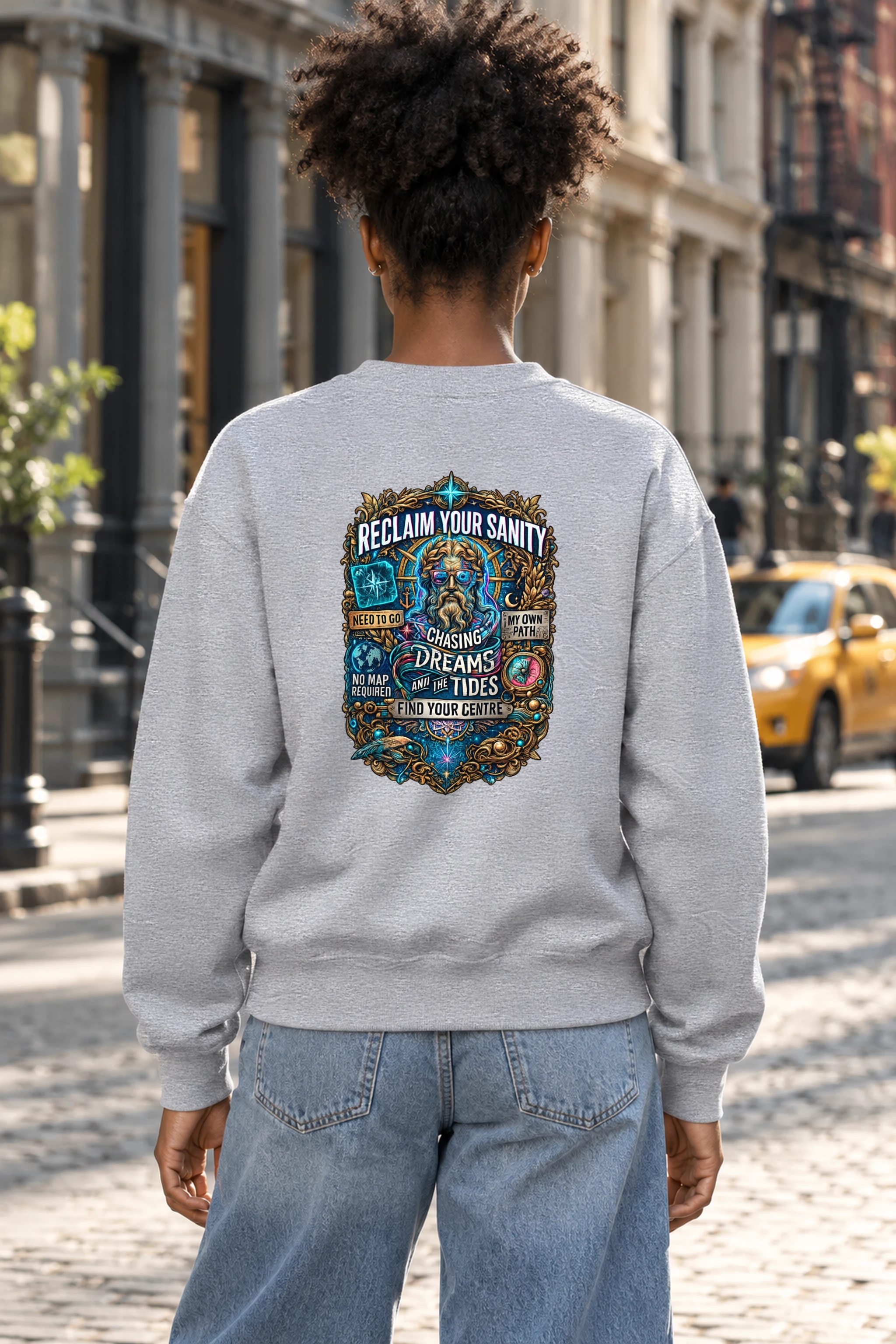 "Chasing Dreams And Tides" 1 Crewneck Sweatshirt