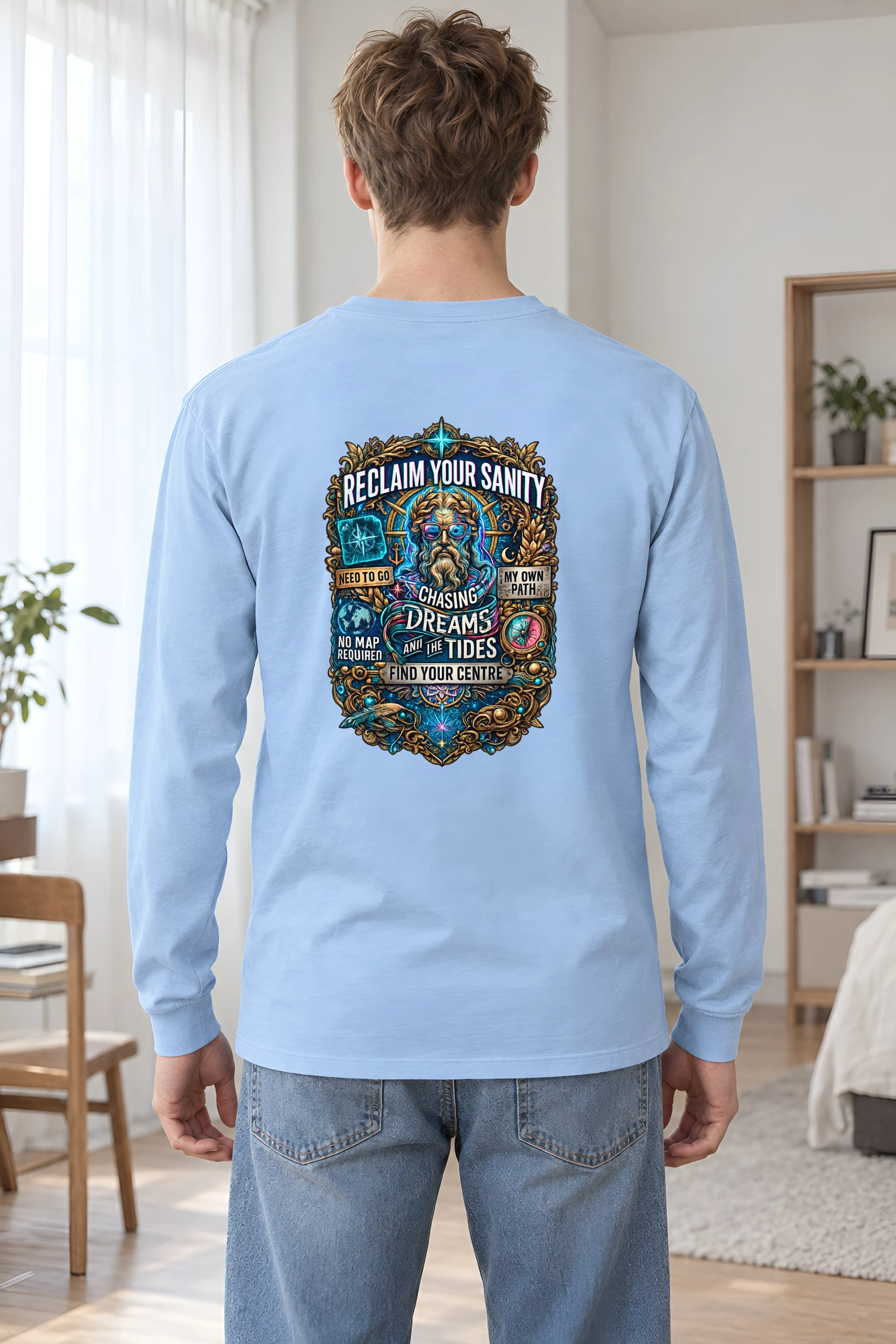 "Chasing Dreams Tides" Unisex Longsleeve T-shirt