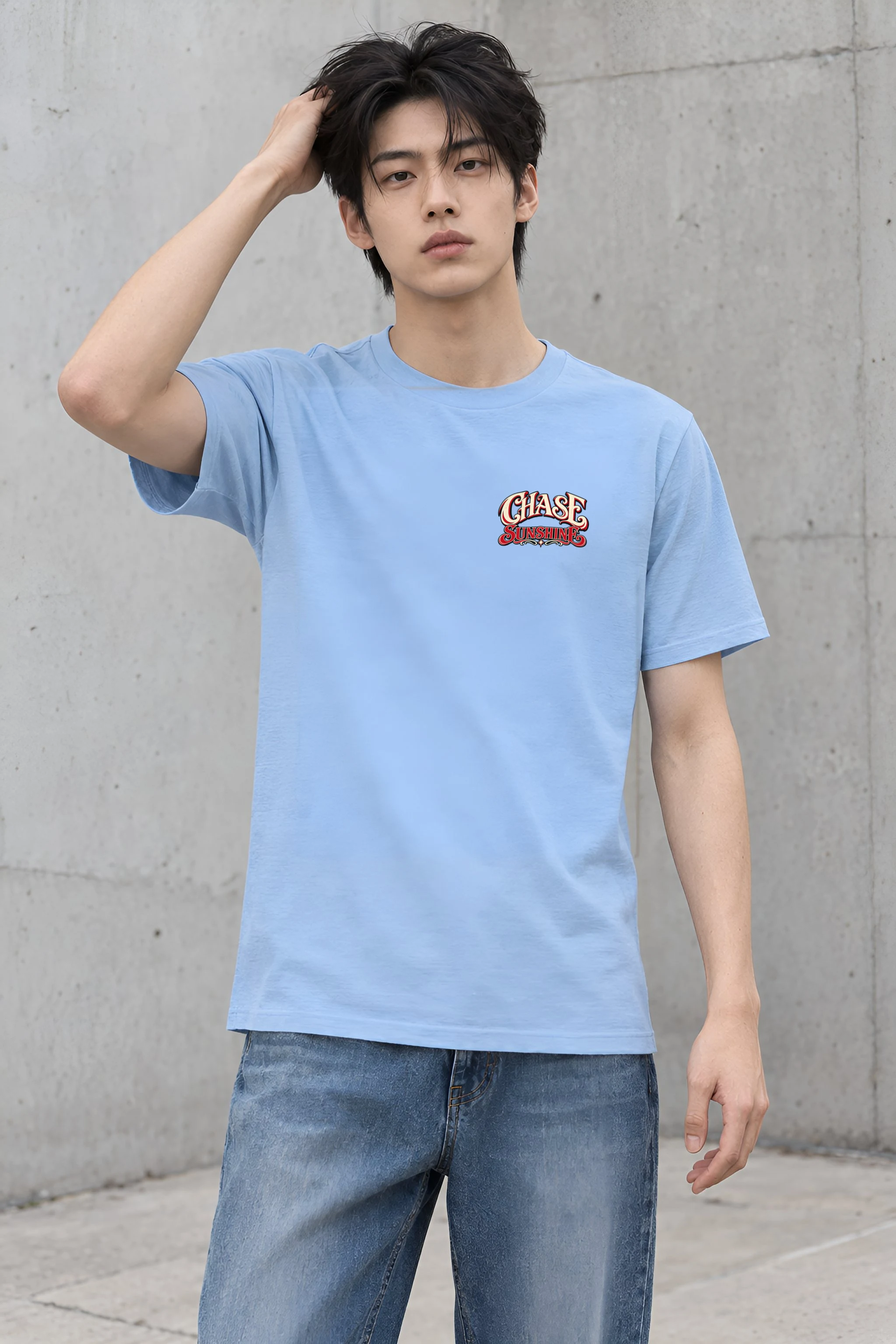 "Chasing Freedom" Heavyweight Unisex Crewneck T-shirt