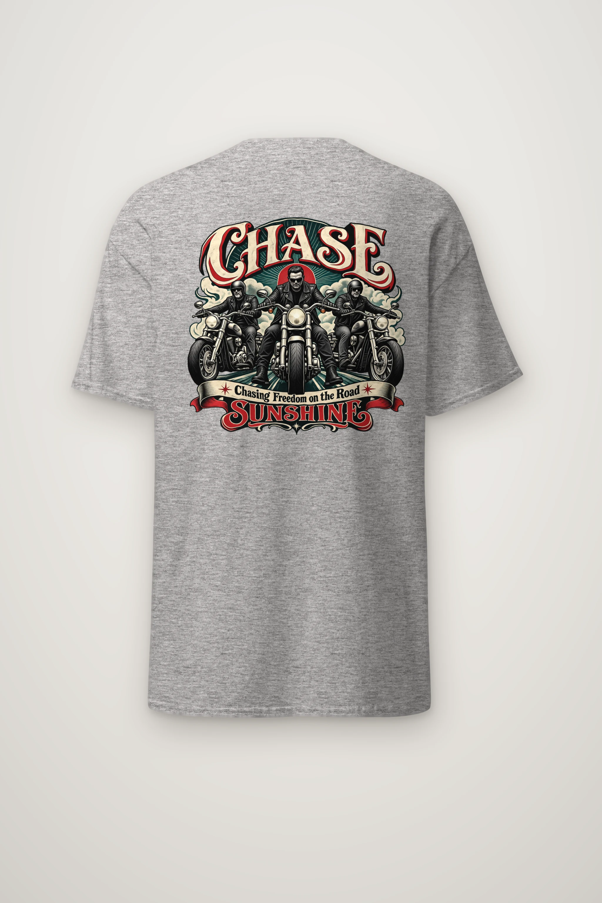 "Chasing Freedom" Heavyweight Unisex Crewneck T-shirt