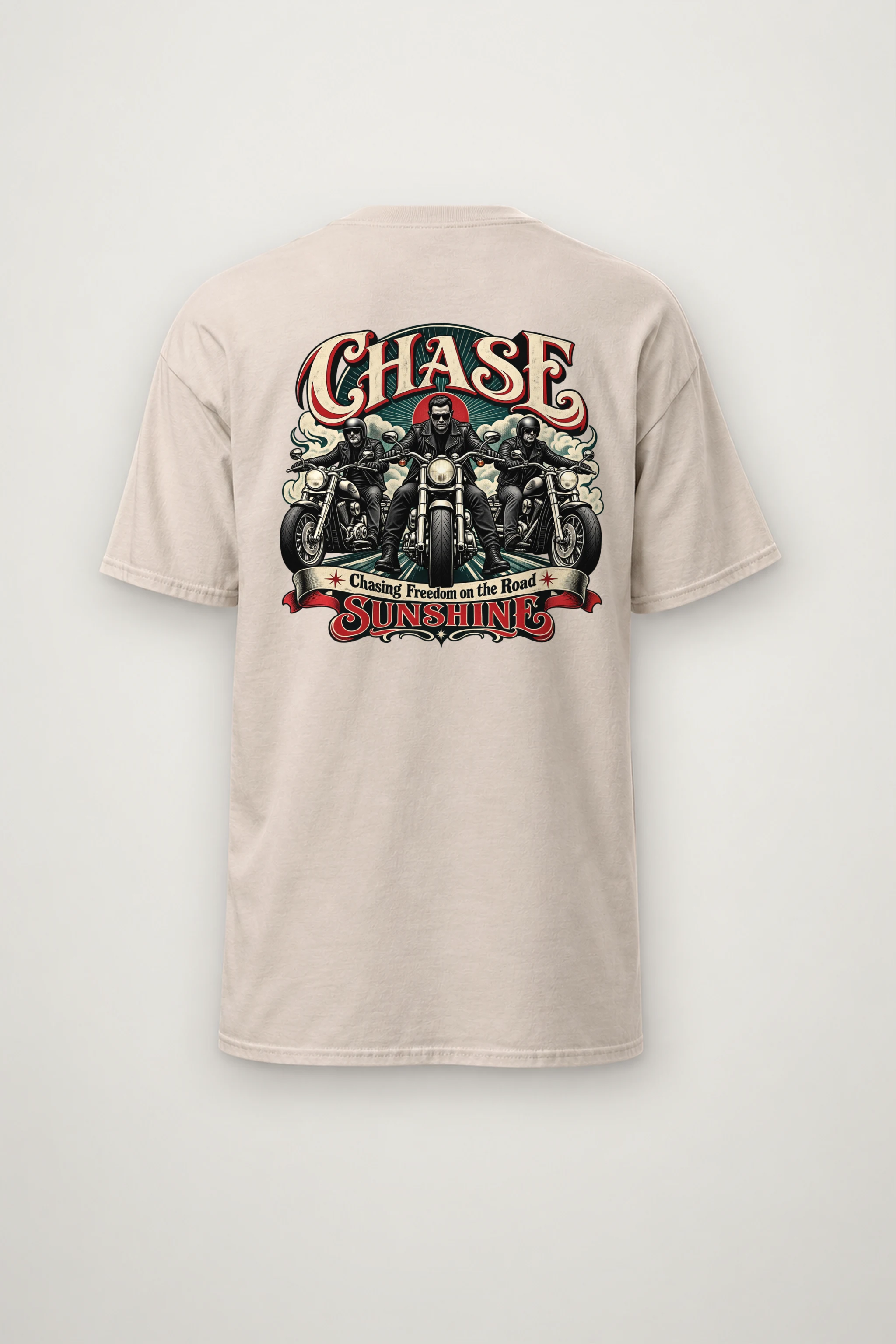 "Chasing Freedom" Heavyweight Unisex Crewneck T-shirt