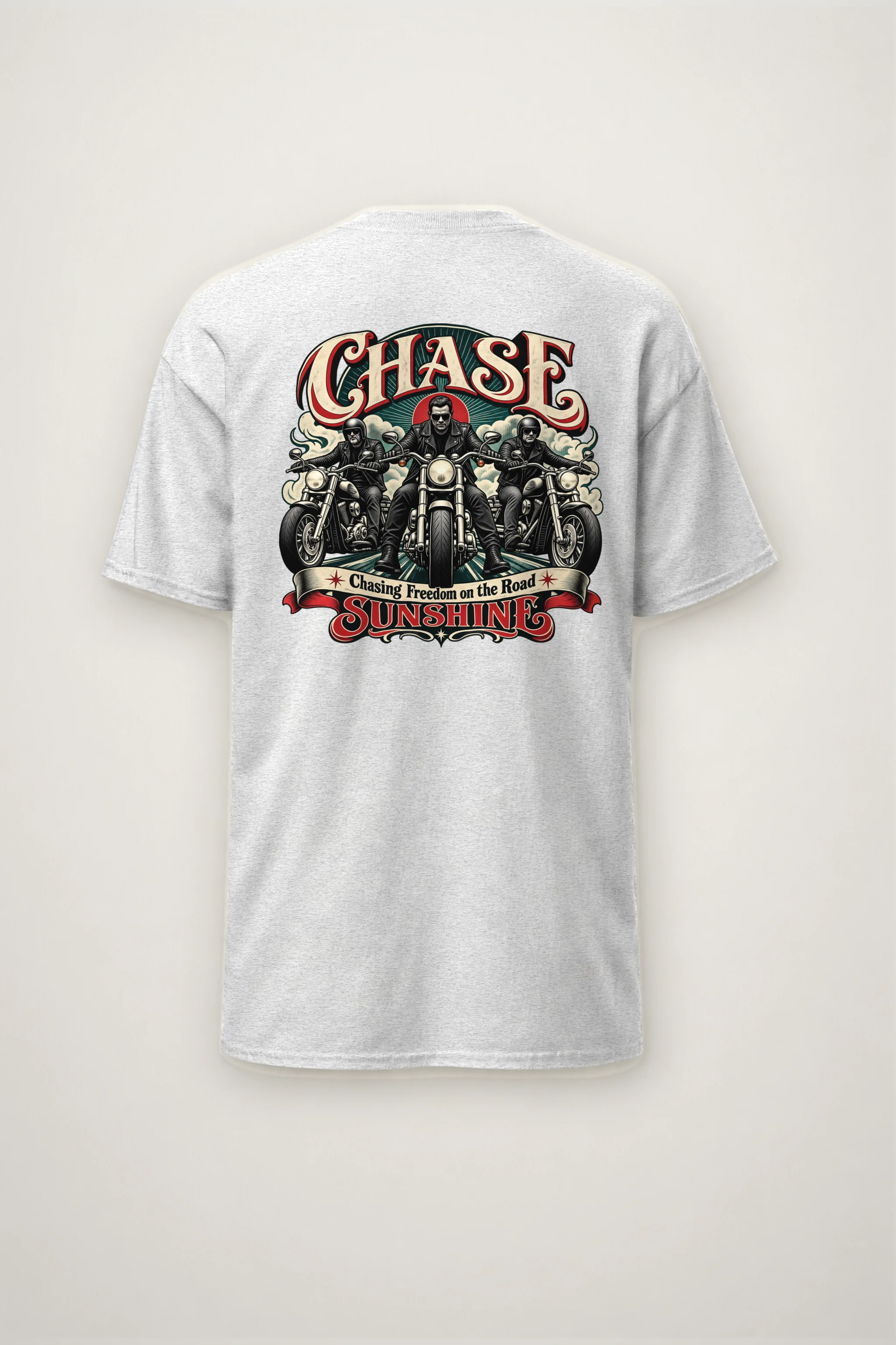 "Chasing Freedom" Heavyweight Unisex Crewneck T-shirt