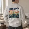 "Chasing Horizons" Heavy Blend Unisex Crewneck Sweatshirt | Gildan 18000