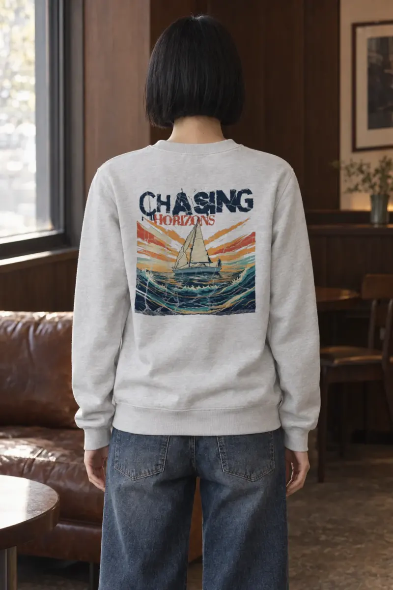 "Chasing Horizons" Heavy Blend Unisex Crewneck Sweatshirt