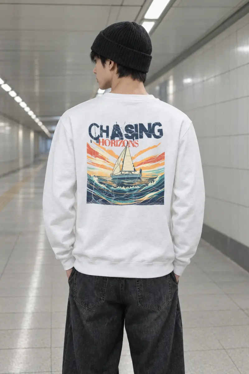 "Chasing Horizons" Heavy Blend Unisex Crewneck Sweatshirt