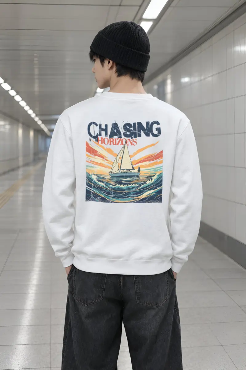 "Chasing Horizons" Heavy Blend Unisex Crewneck Sweatshirt