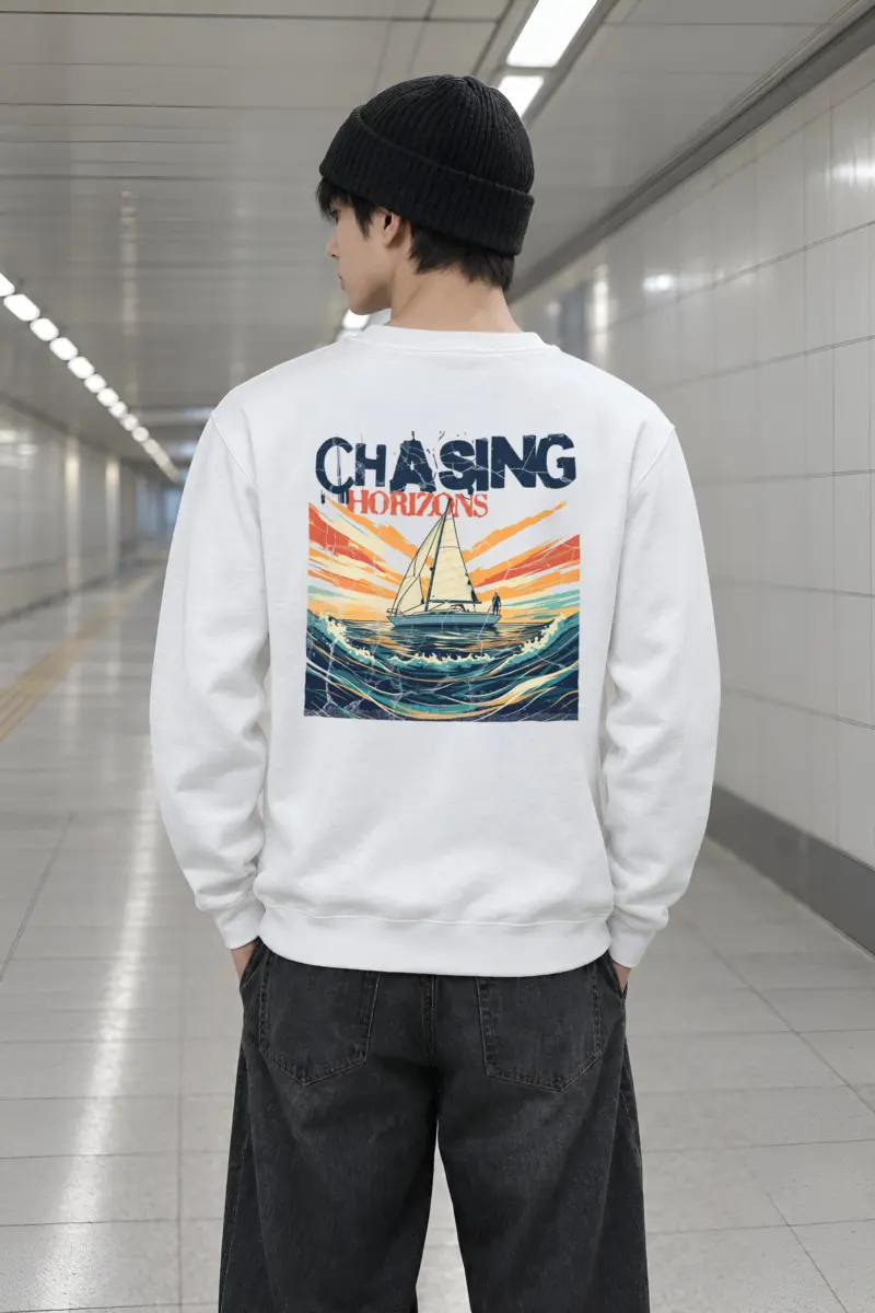 "Chasing Horizons" Heavy Blend Unisex Crewneck Sweatshirt