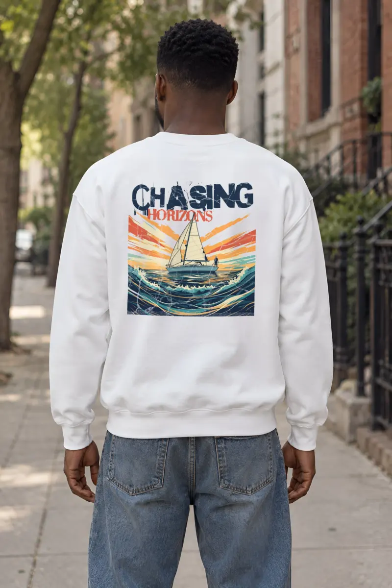 "Chasing Horizons" Heavy Blend Unisex Crewneck Sweatshirt