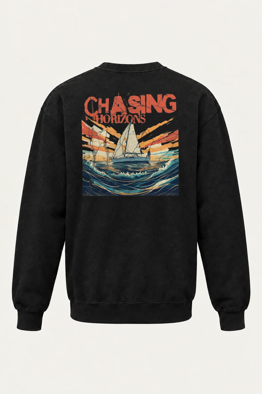 "Chasing Horizons" Heavy Blend Unisex Crewneck Sweatshirt | Gildan 18000