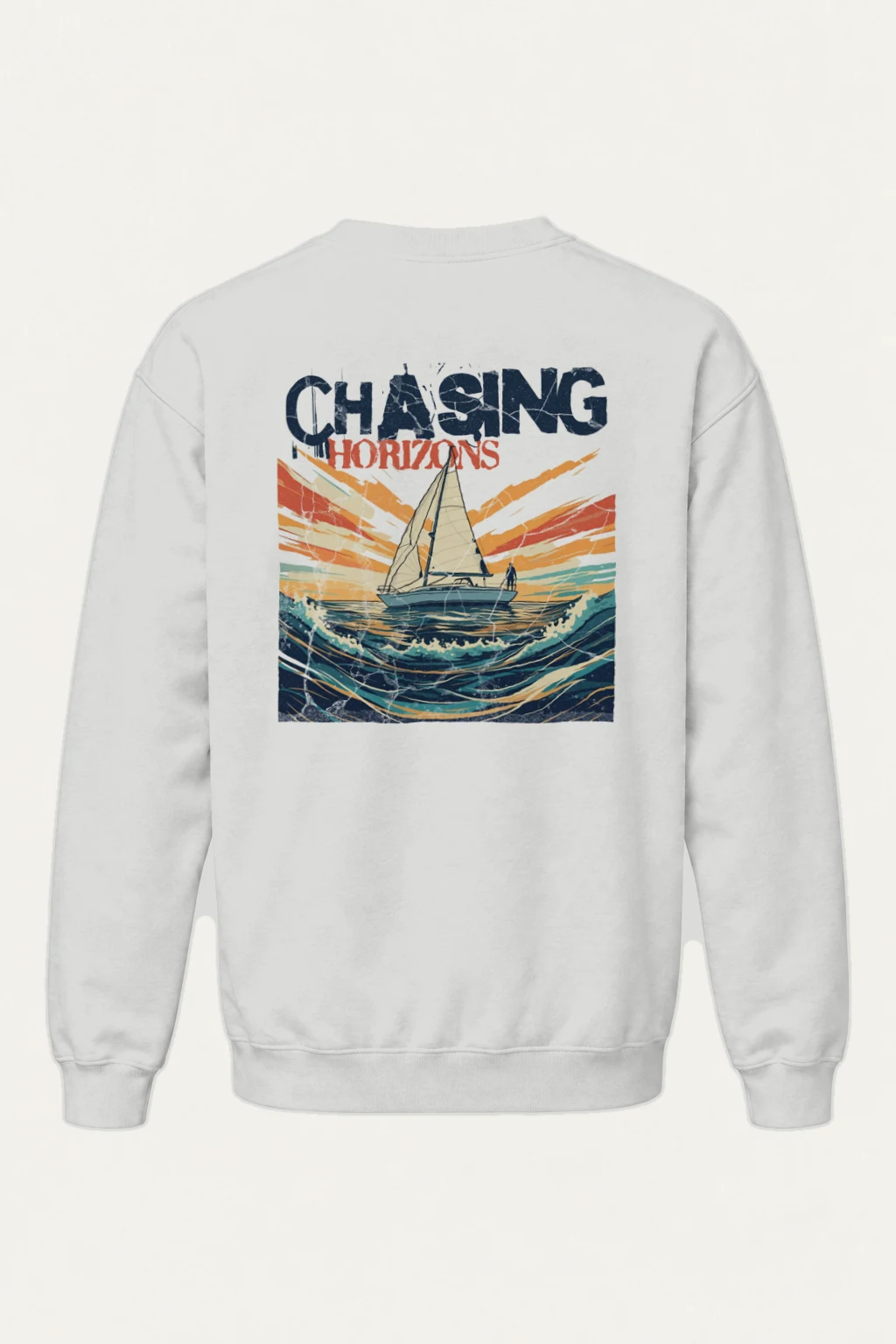 "Chasing Horizons" Heavy Blend Unisex Crewneck Sweatshirt | Gildan 18000
