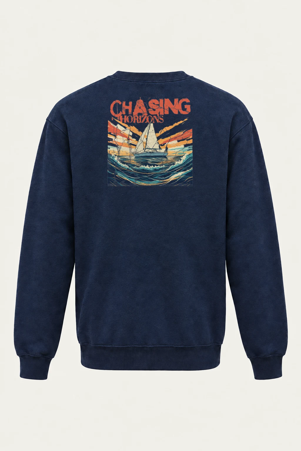 "Chasing Horizons" Heavy Blend Unisex Crewneck Sweatshirt | Gildan 18000