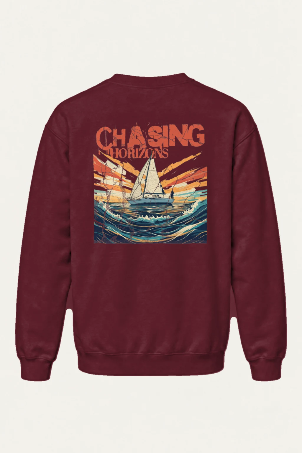 "Chasing Horizons" Heavy Blend Unisex Crewneck Sweatshirt | Gildan 18000