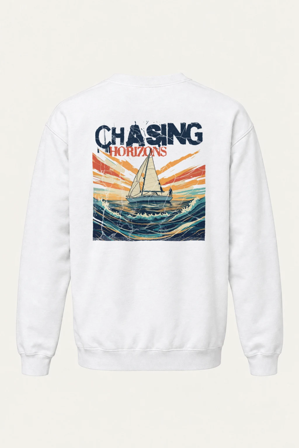 "Chasing Horizons" Heavy Blend Unisex Crewneck Sweatshirt | Gildan 18000