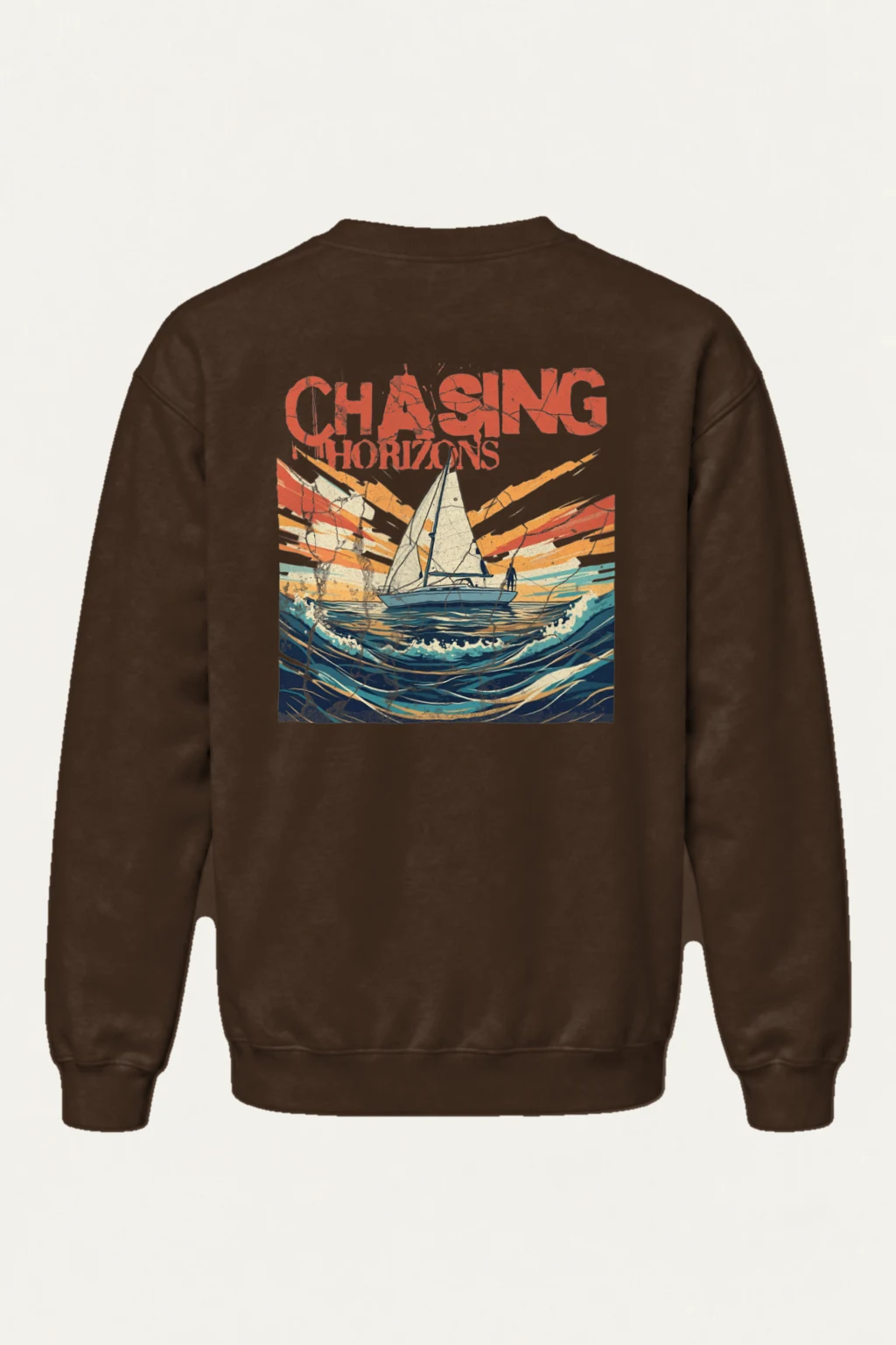"Chasing Horizons" Heavy Blend Unisex Crewneck Sweatshirt | Gildan 18000