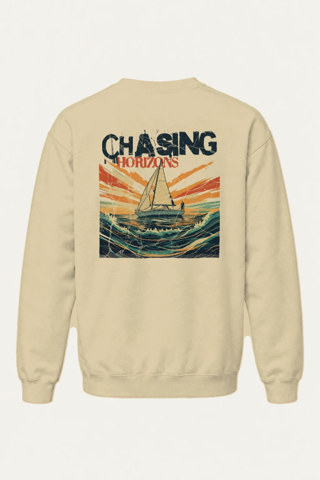 "Chasing Horizons" Heavy Blend Unisex Crewneck Sweatshirt | Gildan 18000