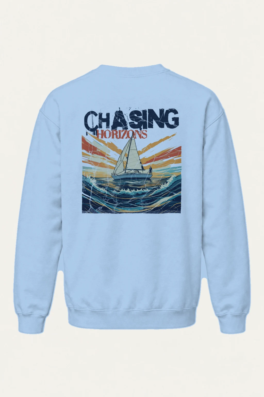 "Chasing Horizons" Heavy Blend Unisex Crewneck Sweatshirt | Gildan 18000