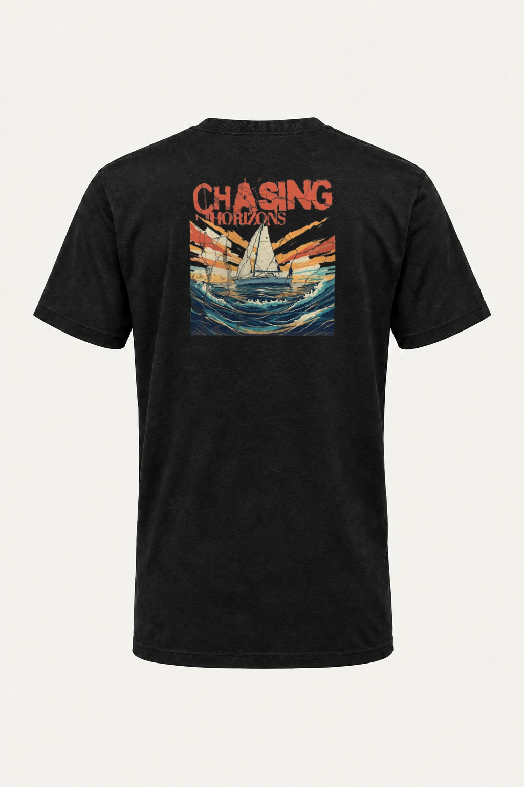 "Chasing Horizons" Heavyweight Unisex Crewneck T-shirt | Gildan 5000