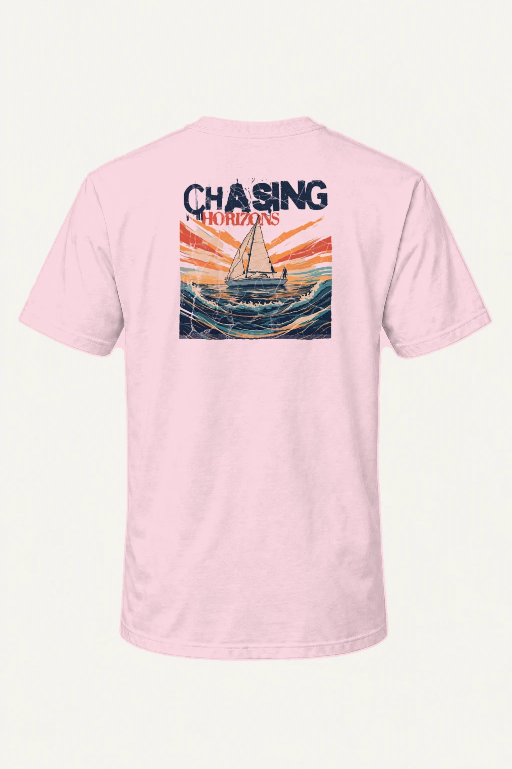 "Chasing Horizons" Heavyweight Unisex Crewneck T-shirt | Gildan 5000