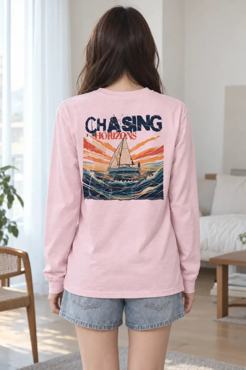 "Chasing Horizons" Unisex Longsleeve T-shirt | Gildan 2400