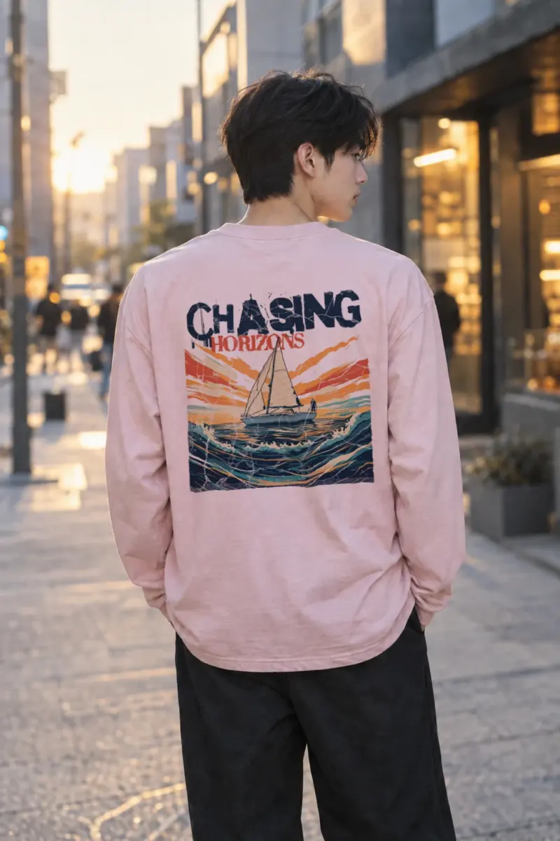 “Chasing Horizons” Unisex Longsleeve T-shirt | Gildan 2400