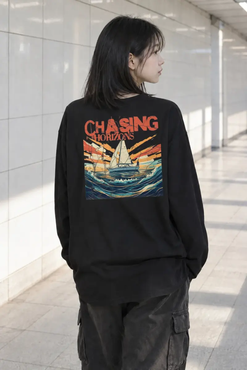 "Chasing Horizons" Unisex Longsleeve T-shirt | Gildan 2400