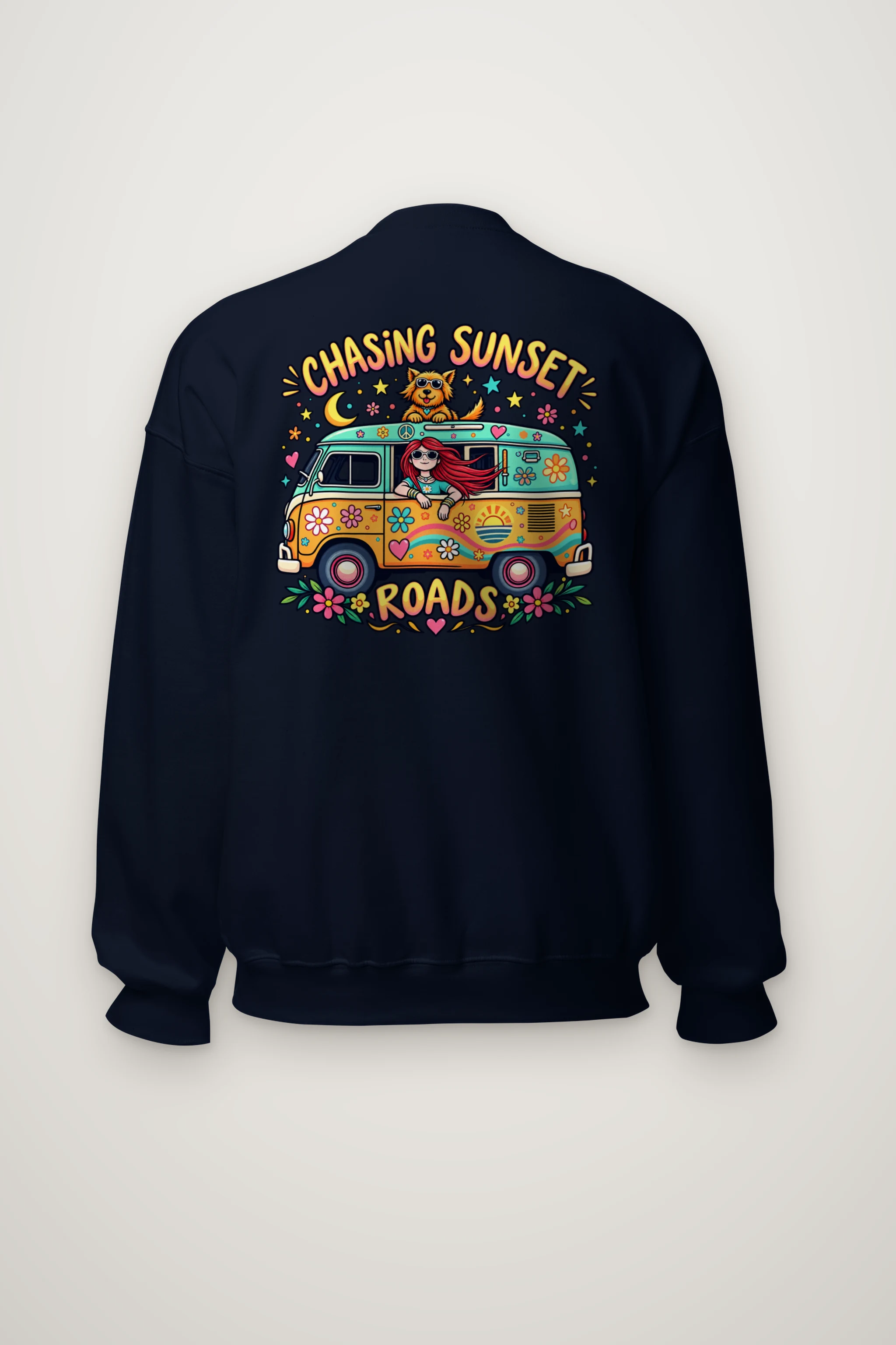 "Chasing Sunset Roads" Heavy Blend Unisex Crewneck Sweatshirt